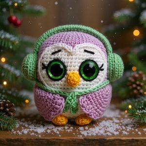 Owl Crochet Pattern – Amigurumi Owl Toy PDF – Cute Bird Tutorial in English – Beginner Friendly DIY Gift