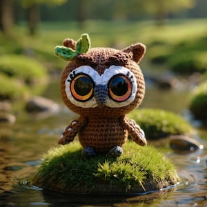 Crochet Owl Pattern: Amigurumi Plush Toy Tutorial (PDF Download)