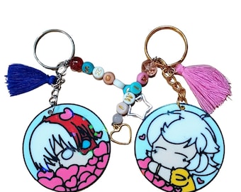 Llavero de anime personalizado / Diseña tu personaje único / Regalo para fanáticos del manga y otakus