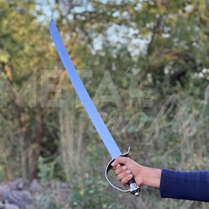 Pirate Cutlass Sword with Scabbard: High Carbon Steel Cosplay Sword