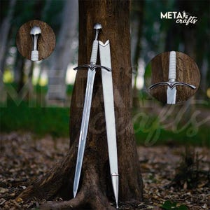 Legendary GANDALF White Fantasy Sword - Decorative/Functional Sword - Replica Sword, Unique CHRISTMAS GIFT For Him, Gift for Birthday