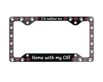 All My Kids Have Paws - Dog Cat Print Motorcycle License Plate Frame