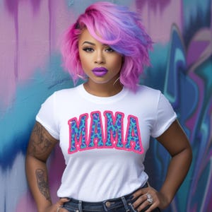 MAMA PNG Digital Download | Bold Colorful Gradient Mom Graphic | Sublimation & DTF Print File for Shirts, Sweatshirts and Gifts
