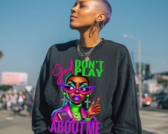 Black Girl Christian PNG: Bold Faith Digital Art (Digital Download