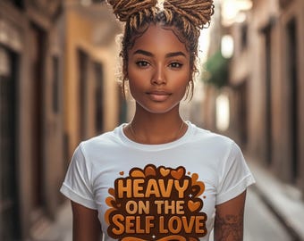 Afrocentric Self Love PNG: Melanin Magic Sublimation Design (Digital Download