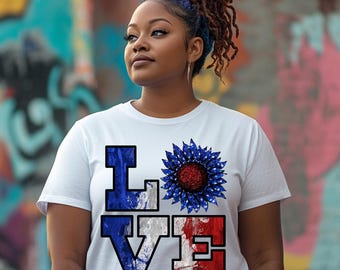 4th of July PNG: Patriotic Sublimation Design - USA Flag (Digital Download