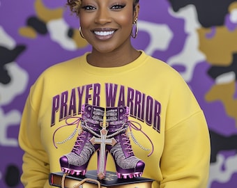 Prayer Warrior High Heel Boots Digital PNG | Christian Faith DTF & Sublimation Design | Christian PNG | Faith Based design