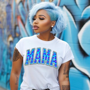 MAMA PNG Digital Download | Bold Colorful Gradient Mom Graphic | Sublimation & DTF Print File for Shirts, Sweatshirts and Gifts