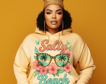Salty Beach PNG: Design a sublimazione di occhiali da sole tropicali (download digitale)