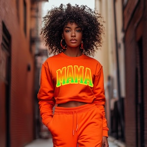 MAMA PNG Digital Download | Bold Colorful Gradient Mom Graphic | Sublimation & DTF Print File for Shirts, Sweatshirts and Gifts