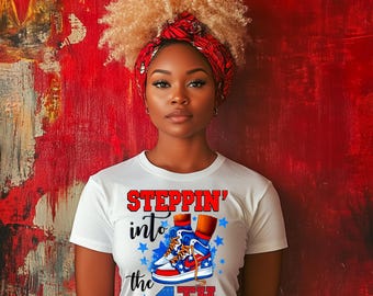 4th of July PNG: Patriotic Sublimation Design - USA Flag (Digital Download