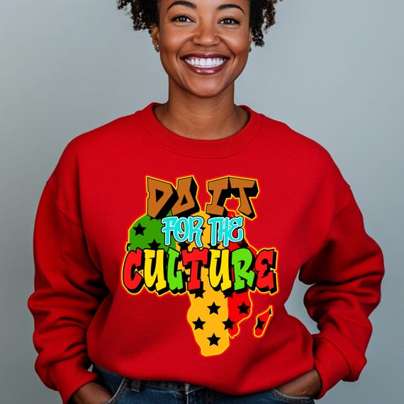 PRIDE カットソー、トレーナー Do It for the Culture PNG - African Pride Design for DTF