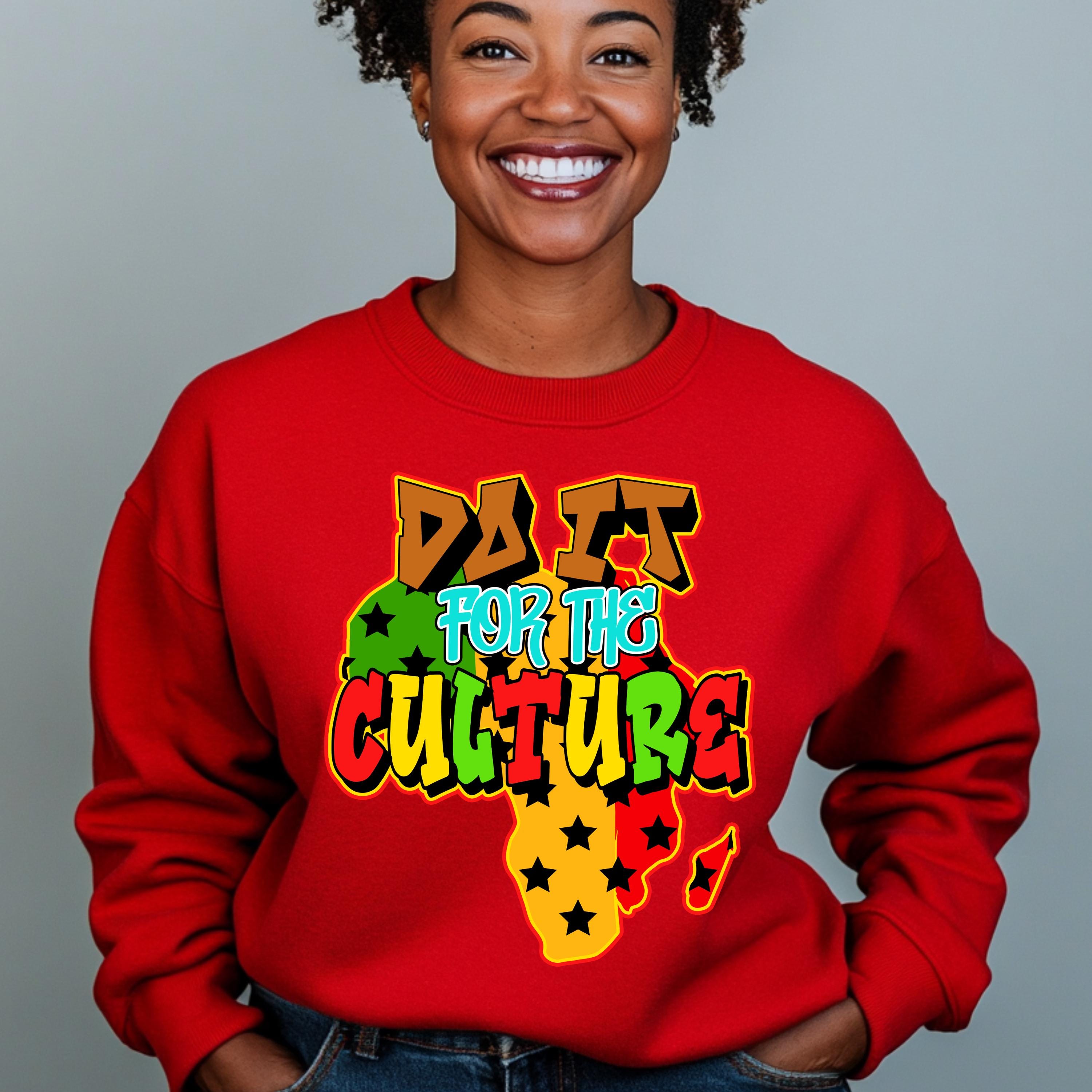 PRIDE カットソー、トレーナー Do It for the Culture PNG - African Pride Design for DTF