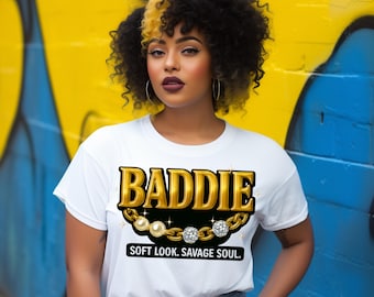 Baddie PNG: Soft Look Savage Soul Graphic (Digital Download)