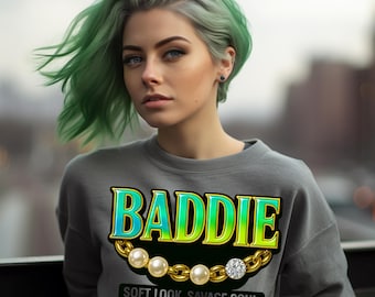 BADDIE PNG: Soft Look Savage Soul Graphic (Digital Download)