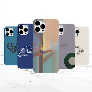 Custodia per telefono Blohsh Mood, cover per testi di Billie per iPhone 16, 15, 14, 13, 12 Pro, Plus, X, Samsung Galaxy S24, S23 Ultra, Pixel 8