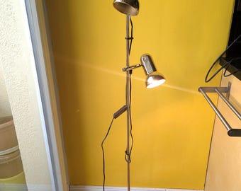 Gold-colored 1990s floor lamp, spotlight by Wofi-Leuchten, Germany