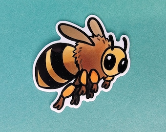 Vinyl Sticker Bee Honeybee Sticker Bug Nature Insect laptop water bottle Kawaii wasp Sketchbook stickers Cute bee Stickers Honey