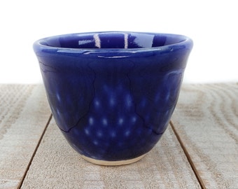 Blue Succulent Planter Ceramic Pottery Handmade Cactus Plant Pot Turquoise