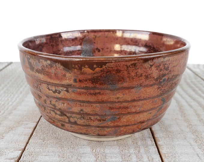 Ceramic Metallic Copper  Dish Succulent Planter Pot Ceramic Pottery Handmade Cactus Modern Vintage look