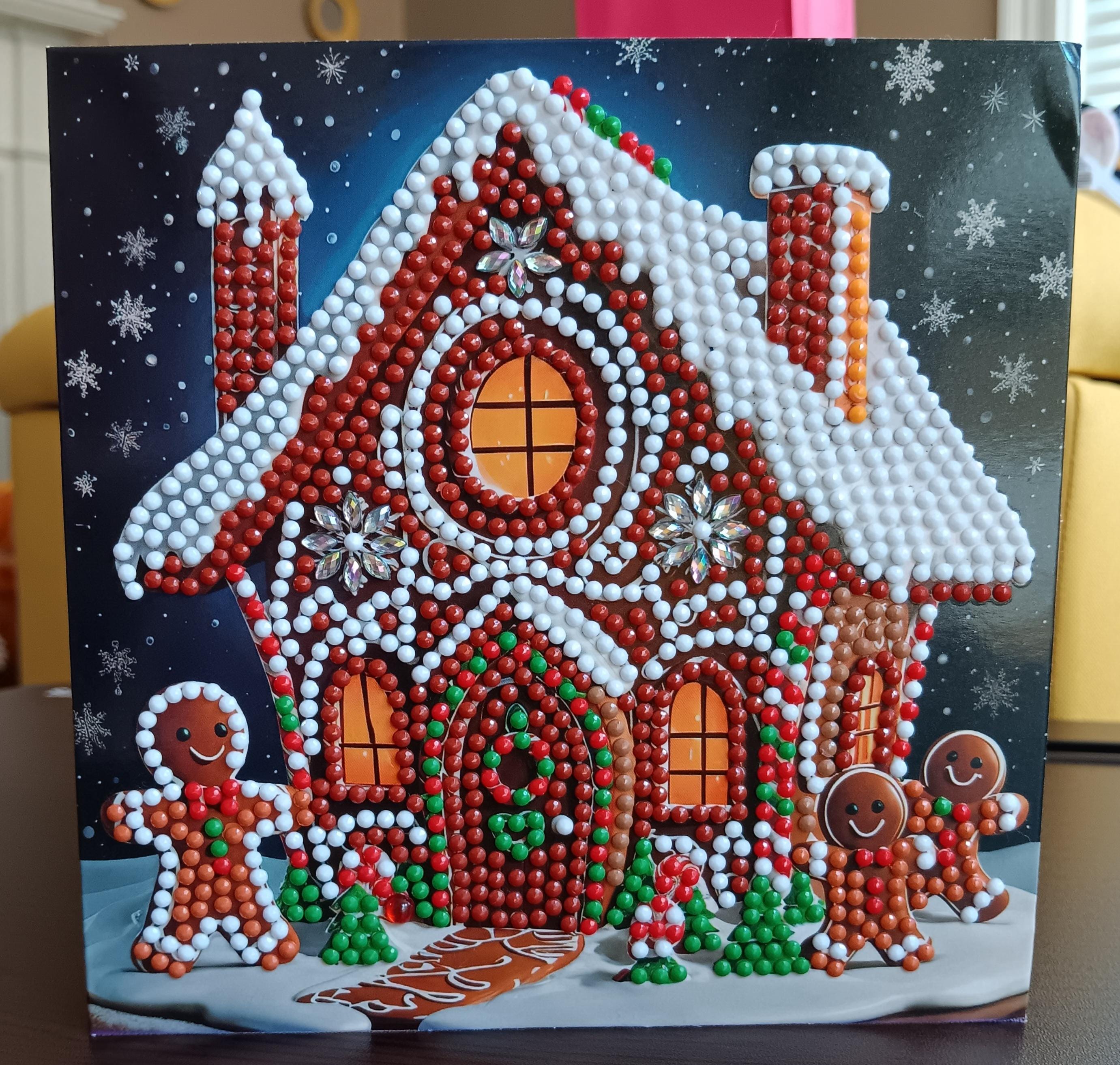 Gingerbread Holiday Diamond Card - Etsy