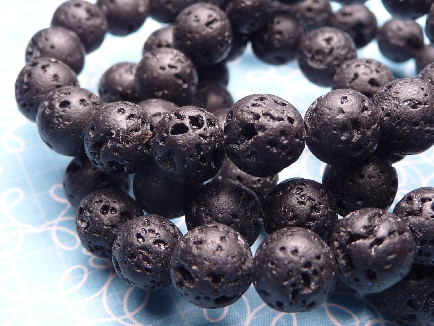 Lava Beads 6mm 20pc Etsy