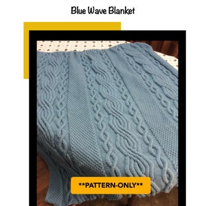 SeamlessStitch PATTERN: Blue Wave Blanket