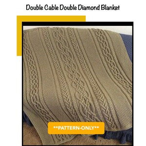 SeamlessStitch PATTERN: Double Cable Double Diamond Blanket