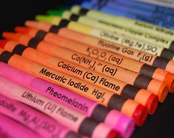 Chemistry Crayon LABLES - set of 24 labels