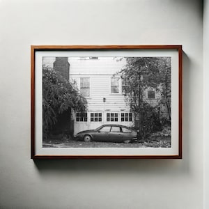 35 mm-filmafdruk | Oude auto | Zwart-wit | Digitale download