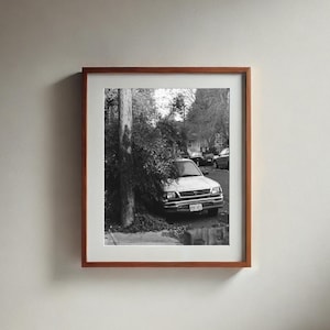 35 mm-filmafdruk | Oude auto | Zwart-wit | Digitale download