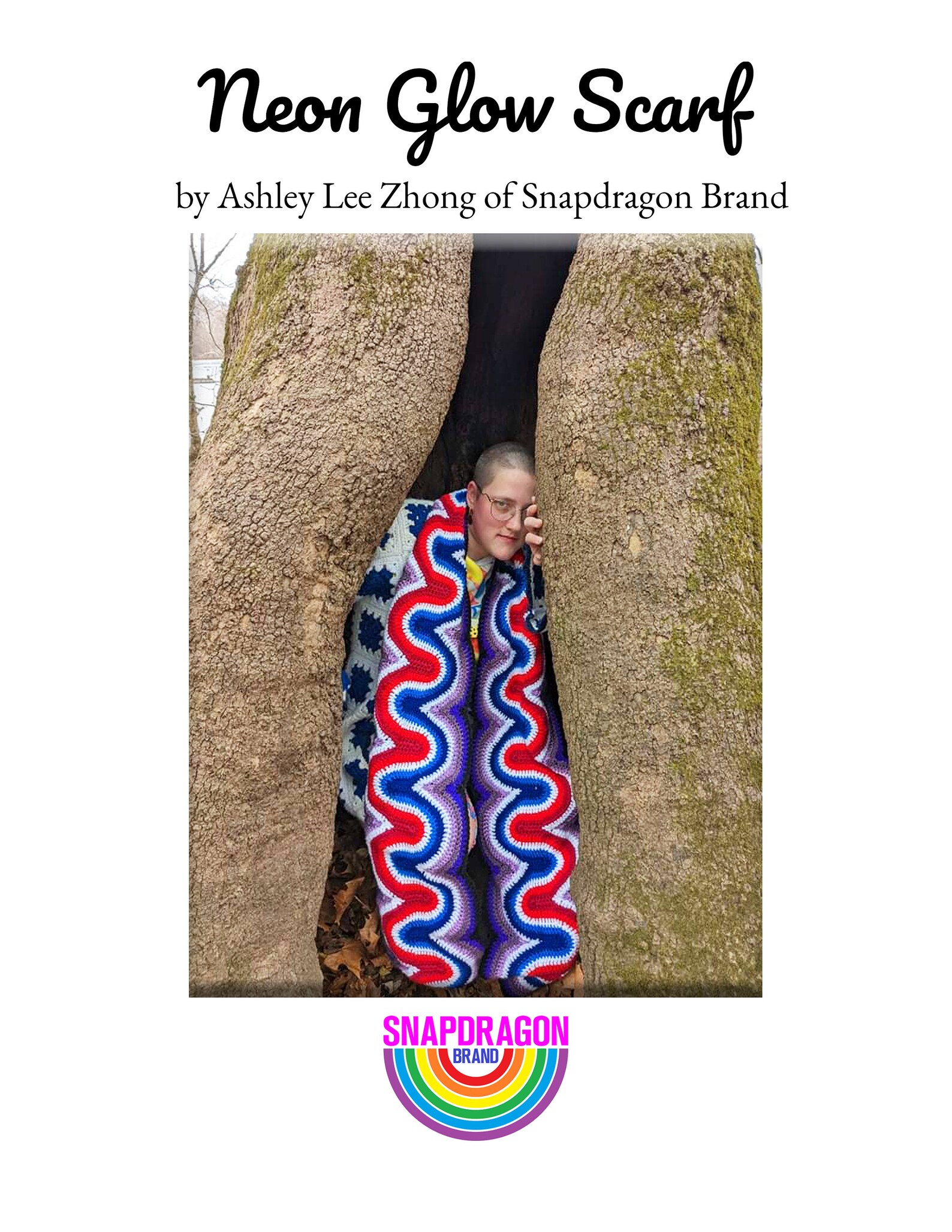 Neon Glow Scarf -- a Squiggly Scarf to Make in Ribbon Candy Crochet ...