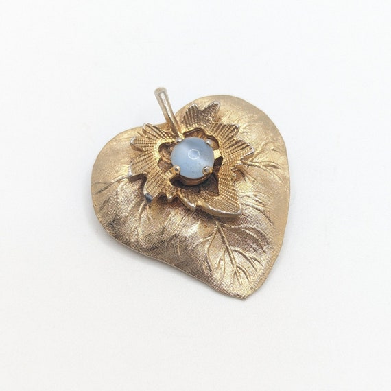 ビンテージ スウィートハートピンバッジ マザーオブパール　ゴールド USA航空隊 WWII期 ヴィンテージ スウィートハートジュエリー アメリカ国章 白頭鷲