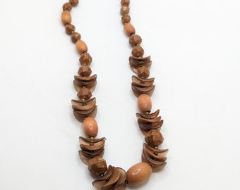 Perles Anciennes En Bois Vintage Schowanek Germany Années 1970 - Pour Création De Bijoux, Colliers