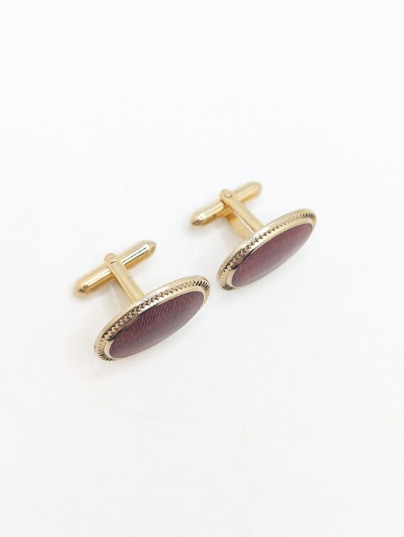 Rubylith - boutons de manchette en laiton massif pour homme 1 paire