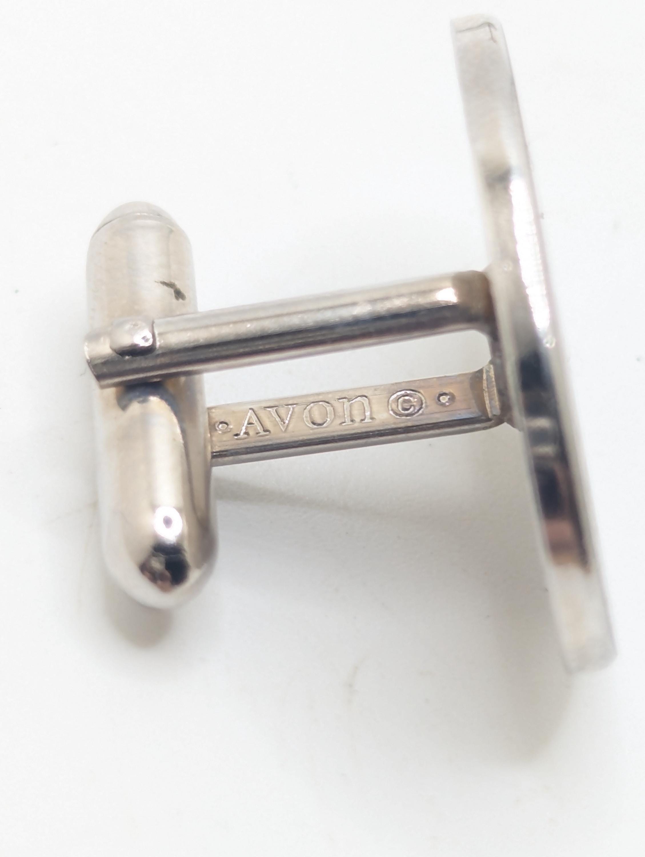Boutons De Manchette Vintage Émaillés Rolls Royce AVON Années 30 - Réf. 93016