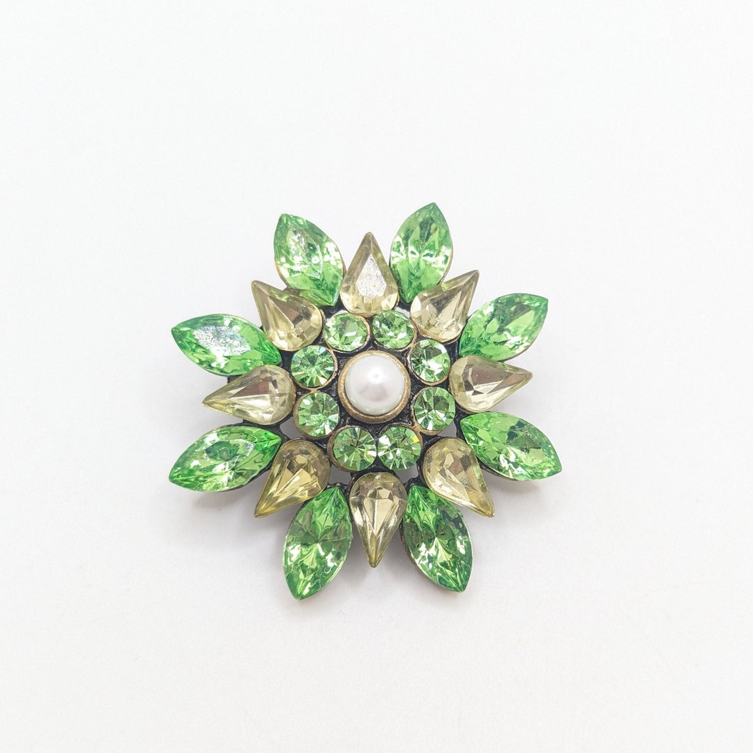 Broche Vintage Couronne Avec Perles - épingle Décorative Pour Vêtements, Sac, écharpe, Style Rétro Et élégant