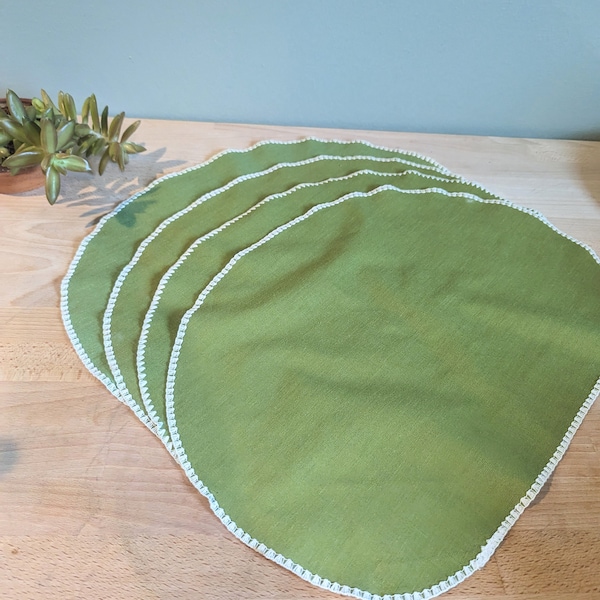 Lime Green Placemats Etsy