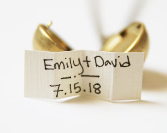 Personalisierte Handgeschriebene goldene Messingkugel Medaillon Halskette | Brautjungfer Schmuck | Geheime Nachricht Locket | Brautjungfer Geschenke