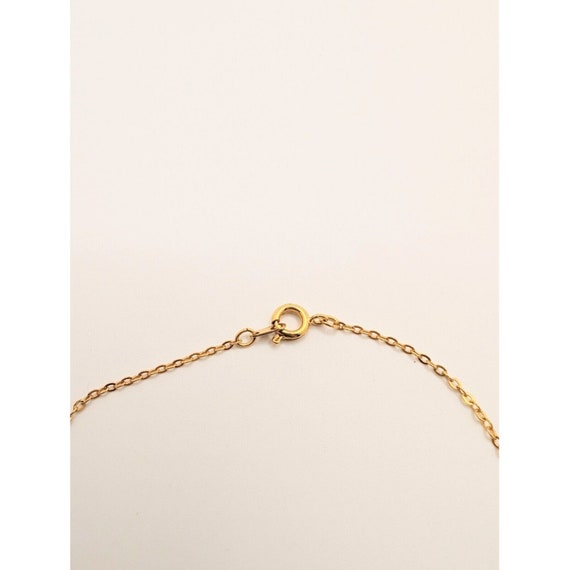 Vintage Gold Tone Cherub Angel Pendant Necklace 1… - image 2