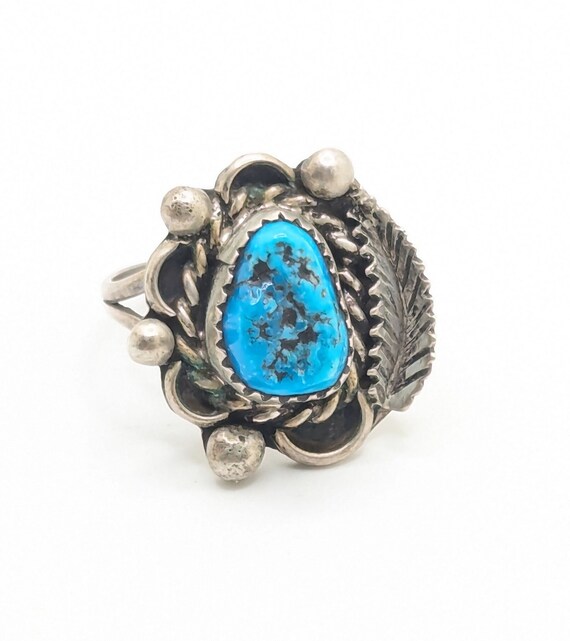 Statement Vintage Native American Navajo Green Turquoise Sterling Silver Leaf Bracelet Old Statement Vintage Native American Navajo Green Turquoise Sterling Silver Leaf Bracelet Old