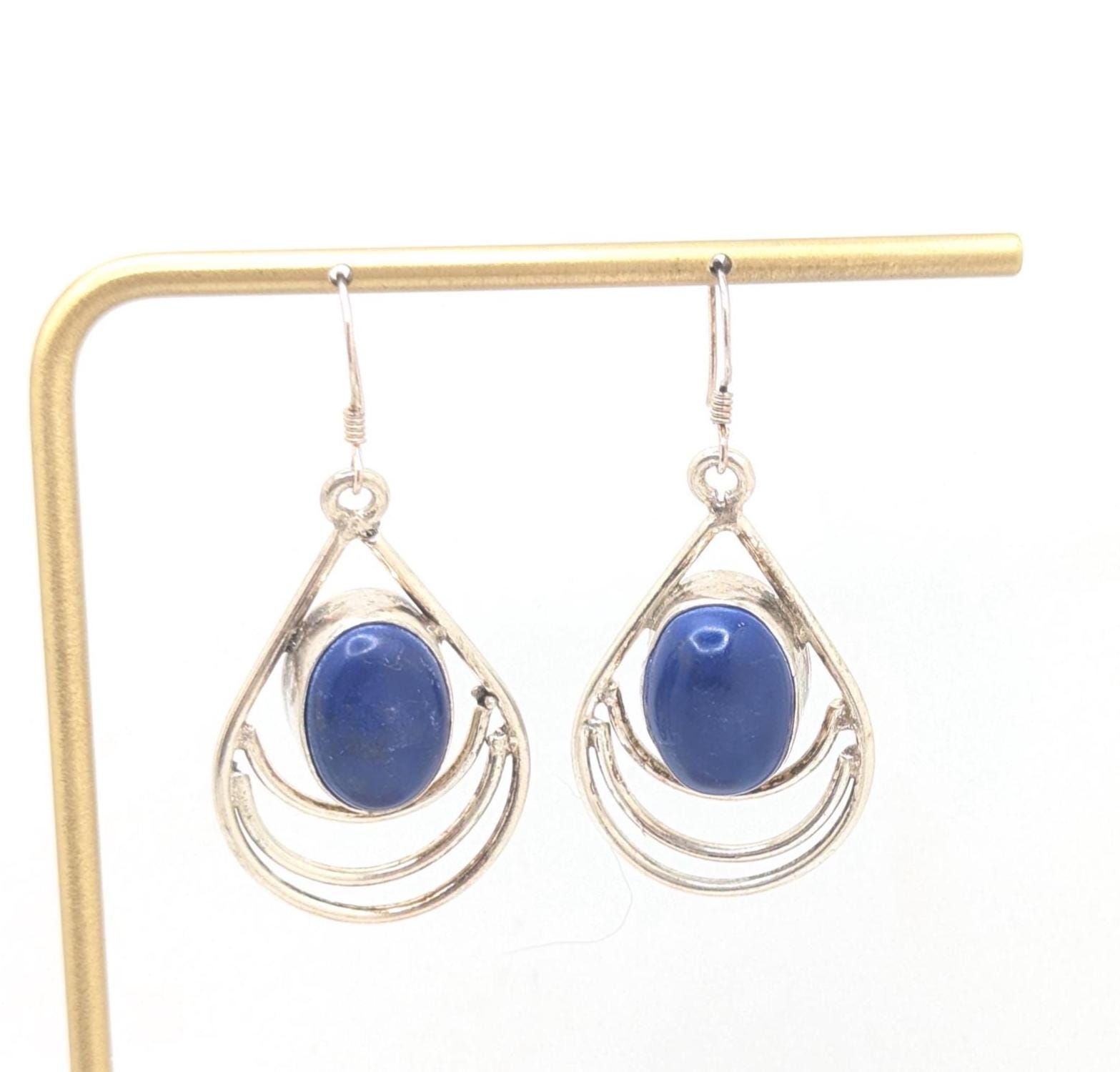Orecchini con citrino, orecchini in argento sterling 925, orecchini di design, veri gioielli, orecchini pendenti con pietre preziose, regali per lei, gioielli fatti a mano - Italia