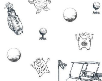 Whimsical Monster Golf Towel