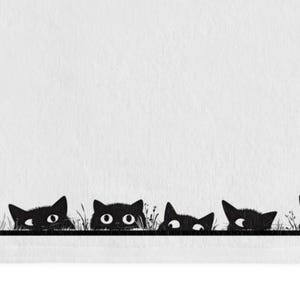 Black Cats Hand Towel