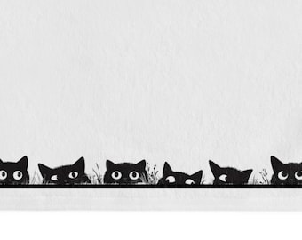 Black Cats Hand Towel