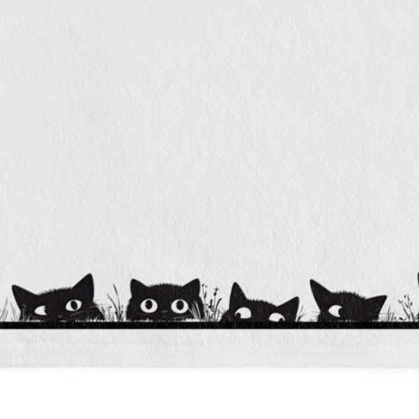 Black Cats Hand Towel