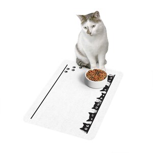 Black Cats Food Mat image 2