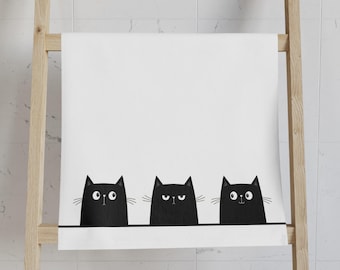 Katzen Trio Handtuch