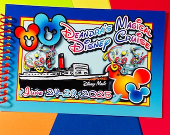 Personalized Disney Autograph Book - Disney Cruise Autograph Book - Cruise Ship - Fish Extender Gift - 4"x6" with 25 pages - Trip Reveal