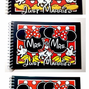 Disney Autograph Book - Disney Album - Same SEX Wedding - Just Married - PRIDE - Gay Lesbian LGBT Wedding Book - Mr and Mr - Mrs and Mrs 4x6
